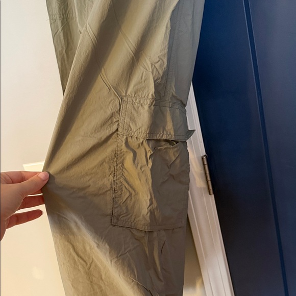 Women's Gray Joggers anthropologie daily practice wind pants euc m medium zola - Picture 3 of 4